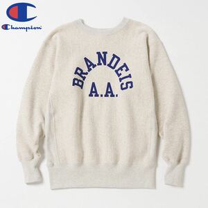 Champion 042)SILVERGRAY×NAVY/SIZE XL TRUE TO ARCHIVES C3-W033 “REVERSE WEAVE 2nd PATENT MODEL CREWNECK SWEATSHIRT” チャンピオン