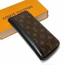 【極美品/新型モデル】ルイヴィトン LOUIS VUITTON 長財布 M60109 ジッピーウォレットヴェルティカル モノグラム マカサー 1円_画像2