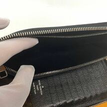 【極美品/新型モデル】ルイヴィトン LOUIS VUITTON 長財布 M60109 ジッピーウォレットヴェルティカル モノグラム マカサー 1円_画像8