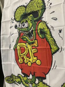 Rat Fink・ラット フィンク バーナー フラッグ 旗 ガレージ 雑貨 アメリカン 装飾 看板 旗 グッツ ポスター グッツ インテリア 150×90