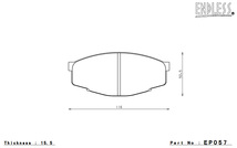 ENDLESS ブレーキパッド SSS フロント ソアラ GZ10/MZ10/MZ11/MZ12 EP057SS2_画像5