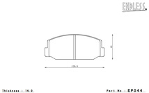 ENDLESS ブレーキパッド SSS フロント プレミオ/コロナプレミオ RT106V/137V/180V TT106V/137V/138V (バン) EP044SS2_画像5