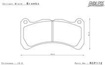ENDLESS ブレーキパッド MX72 フロント IS F USE20 RCP112MX72_画像3