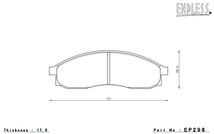 ENDLESS エンドレス ブレーキパッド SSY 1台分セット ローレル C35系(RB25DE 4WD) EP298SY2+EP296SY2_画像3