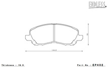 ENDLESS エンドレス ブレーキパッド SSY 1台分セット ギャランフォルティス CY3A(スポーツ） EP402SY2+EP379SY2_画像3