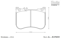 ENDLESS エンドレス ブレーキパッド SSM PLUS フロント Mercedes Benz SL 231457 SL350 ブルーエフィシェンシー EIP234MP_画像3