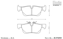 ENDLESS エンドレス ブレーキパッド SSM PLUS 1台分セット MINI YT20 CooperSDクロスオーバーALL4 EIP258MP+EIP259MP_画像4