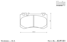 ENDLESS エンドレス ブレーキパッド SSM PLUS 1台分セット Mercedes Benz CLK 209377 EIP130MP+EIP131MP_画像4