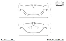 ENDLESS エンドレス ブレーキパッド CC38(ME22) 1台分セット BMW 3シリーズ VB23 EIP150CC38+EIP135CC38_画像5