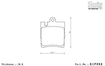 ENDLESS エンドレス ブレーキパッド SSM PLUS 1台分セット Mercedes Benz CLK 209365 EIP106MP+EIP052MP_画像4