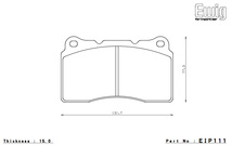 ENDLESS エンドレス ブレーキパッド MX72 1台分セット RENAULT MEGANE3 DZF4R 15/1～ EIP111MX72+EIP025MX72_画像3