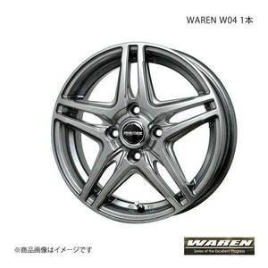 WAREN/ヴァーレン W04 ホイール 1本 フィット GK3 【 175/70R14 5.5J P.C.D100 4穴 INSET 45 ダークシルバー (DS) 】