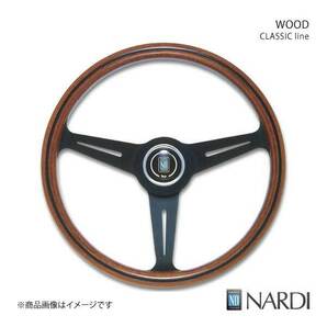 NARDI ナルディ CLASSIC(クラシック) WOOD(ウッド) ウッド＆ブラックスポーク 直径360mm N122の画像1