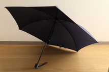  【送料無料】無印良品 ２通りにたためる 折りたたみ傘 ネイビー_画像2