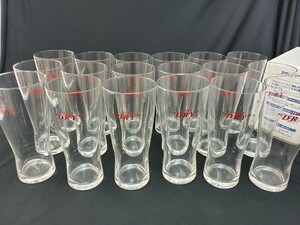 未使用　保管品　アサヒビール　アサヒスーパードライ　ノベルティ　ビアタンブラー　ビアグラス　18客セット　（0412