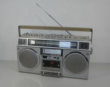 [IM] 昭和レトロ　三菱 ラジカセ　JR-811　ステレオ AM / FM ラジオ カセット　JEAGAM　ミツビシ 　日本製_画像1