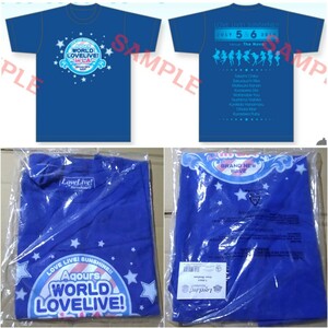 ラブライブ!サンシャイン!! Aqours World Love Live! in LA BRAND NEW WAVE Tシャツ (M) Anime Expo 2019限定