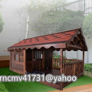 [81SHOP] из дерева собачья конура собака house уличный дверь . окно имеющий собака для собачья конура Home Town собака house терраса закрытый . наружный .. использование ... на крыше установлен 