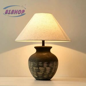 「81SHOP」侘び風 アンティーク照明 インテリア ヴィンテージ デザイン 陶器 テーブルランプ スタンドライト