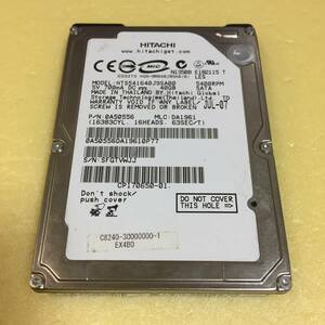 Travelstar 5K160 40GB （HTS541640J9SA00）