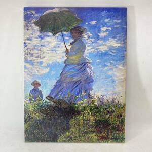 絵画 クロード・モネ 散歩、日傘をさす女 油絵風 プリント 壁飾り インテリア 人物画
