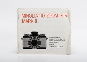 ●○MINOLTA 110 ZOOM SLR MARKII 英文取説○●