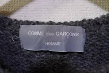 90's COMME des GARCONS HOMME Wool Knit Sweater AD1996 コムデギャルソンオム セーター 田中オム_画像4