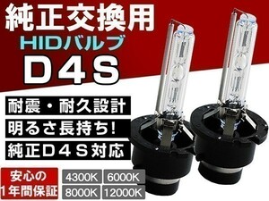 ヴェルファイア アルファード20系 H20.5～H26.12■大光量ヘッドライト ロービーム D4S 純正交換HIDバルブ 1年保証