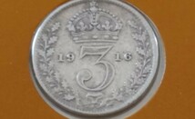 ☆未開封 1916年 イギリス 3ペンス銀貨 フランクリンミント「世界の偉大な歴史的コイン」シリーズ☆_画像4