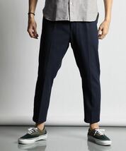 The DUFFER of ST.GEORGE :LINEN BLEND TAPERED EASY PANTS：麻混 テーパード イージーパンツ_画像2