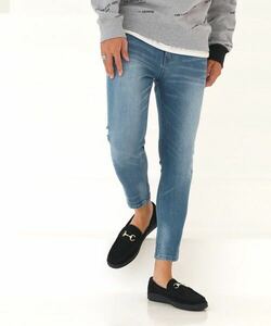 The DUFFER of ST.GEORGE RE PET 5PKT SUPER SKINNY DENIM：サステナブル リサイクル ユーズド加工 スーパースキニーデニム