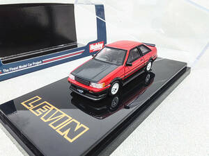 Hobby Japan 1/64 トヨタ カローラ LEVIN AE86 2DOOR TOM'S IGETA 黒/赤/白