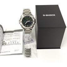 ●CASIO カシオ G-SHOCK GST-B500AD-3A シルバー メンズ 腕時計 グリーン文字盤 タフソーラー Gショック 中古[ne]u375_画像10