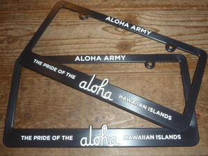 alohaarmy aloha army ナンバーフレーム ライセンスフレーム in4mation hilife udown 808allday illest fatlace ハワイ usdm hdm jdm 1