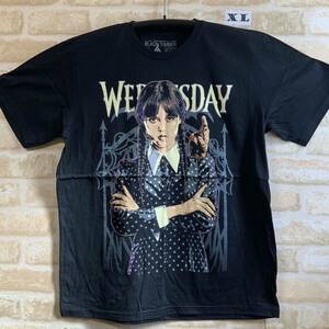 デザインTシャツ XLサイズ　Wednesday ウェンズデー　The Addams Family アダムス・ファミリー