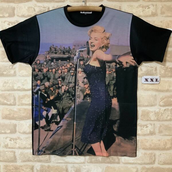 駐留米兵を慰問したマリリン・モンロー　Tシャツ　XXLサイズ