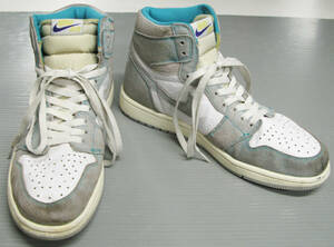 NIKE AIR JORDAN 1 RETRO HIGH OG TURBO GREEN US9 27cm 555088-311 Sneakers ( ナイキ エアジョーダン 1 レトロ US9 27cm USED