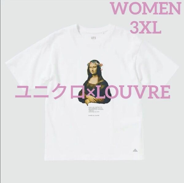 新品タグ付きユニクロsize3XLルーヴル美術館UTグラフィックTシャツルーブル