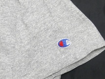 即決★米国製 Champion★メンズM ビンテージ古着 染み込みTシャツ チャンピオン グレー 半袖 80s コットン アメリカ製_画像3