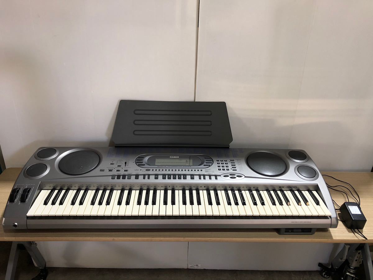 独特の上品 WK-210 CASIOカシオ 76鍵盤 日本語シート付 キーボード