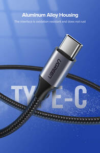 USBタイプCケーブル １メートル　3 A高速 USB充電 Type-C 充電 データ ケーブル　新品未開封　送料無料　ugreen