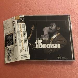 CD 国内盤 帯付 ベスト オブ ジョー ヘンダーソン The Definitive Joe Henderson Herbie Hancock Ron Carter Elvin Jones Lee Morgan