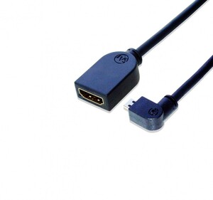 HDMI MicroHDMI L型（左向き）変換延長ケーブル 50cm
