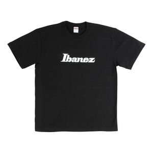 ★Ibanez アイバニーズ IBAT007L Lサイズ Tシャツ ブラック / ホワイト ロゴ ★新品/メール便