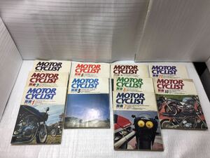 9E70 MOTOR CYCLIST 別冊モーターサイクリスト バイク雑誌 オートバイ 古本 古書 1988年 4月 12月号欠品 10冊セット
