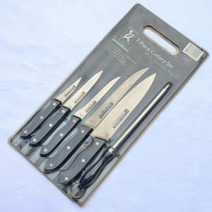 包丁セット まな板付き KOCH MESSER Stainless・Rostfrei・Inox 7Piece Cutlery Set With Cutting Board 刃長約20～200㎜ 【3301】