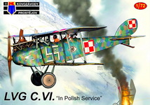○ KP MODELケーピーモデル／ LVG C.VI ポーランド空軍 (1/72)_画像1