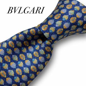 BVLGARI ブルガリ セッテピエゲ 肉厚 シルク ネクタイ