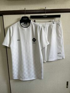 【良品】【セットアップ】 FCRB f.c real bristol エフシーレアルブリス SOPHNET CHECKER TRAINING TOP SHORTS Tシャツ パンツ ショーツ
