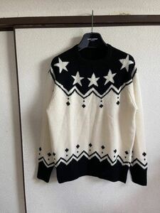 【良品】【カシミア混】 uniform experiment UE ユニフォームエクスペリメント SOPHNET ソフ STAR NORDIC CREW NECK KNIT ニット セーター